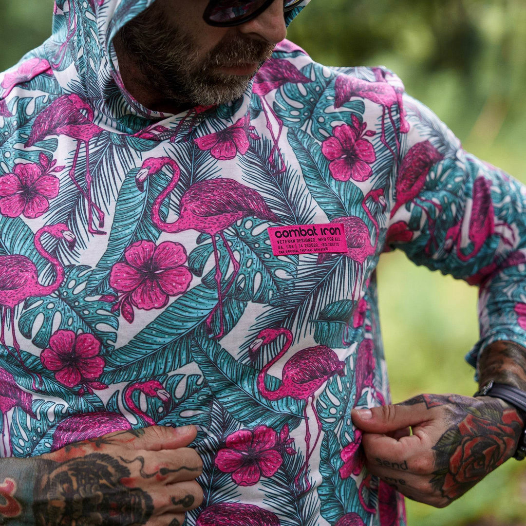 Men's Outdoors Long Sleeve Performance Hoodie - One Revolver Surfboards