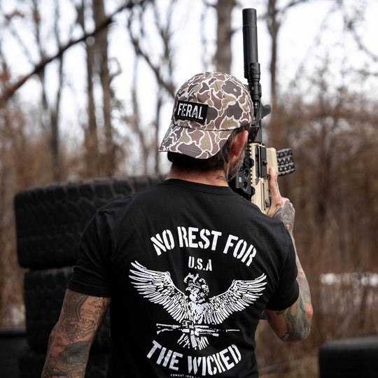 No Rest For The Wicked Men's T-Shirt - One Revolver Surfboards