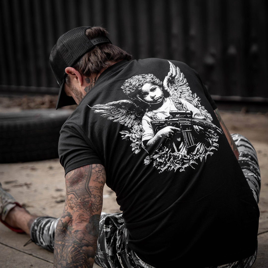 The Armed Guardian Angel Men's T-Shirt - One Revolver Surfboards