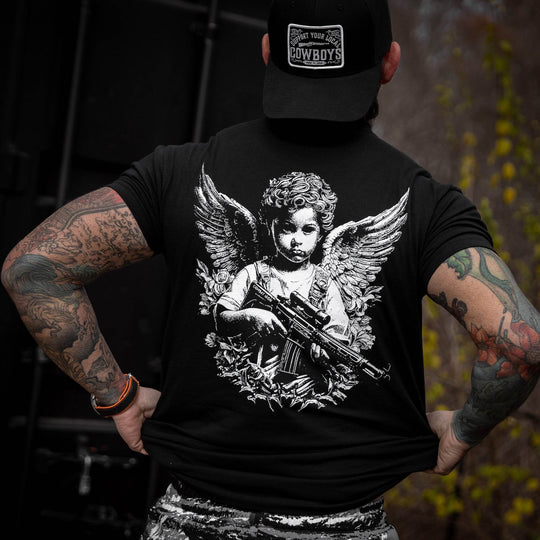 The Armed Guardian Angel Men's T-Shirt - One Revolver Surfboards