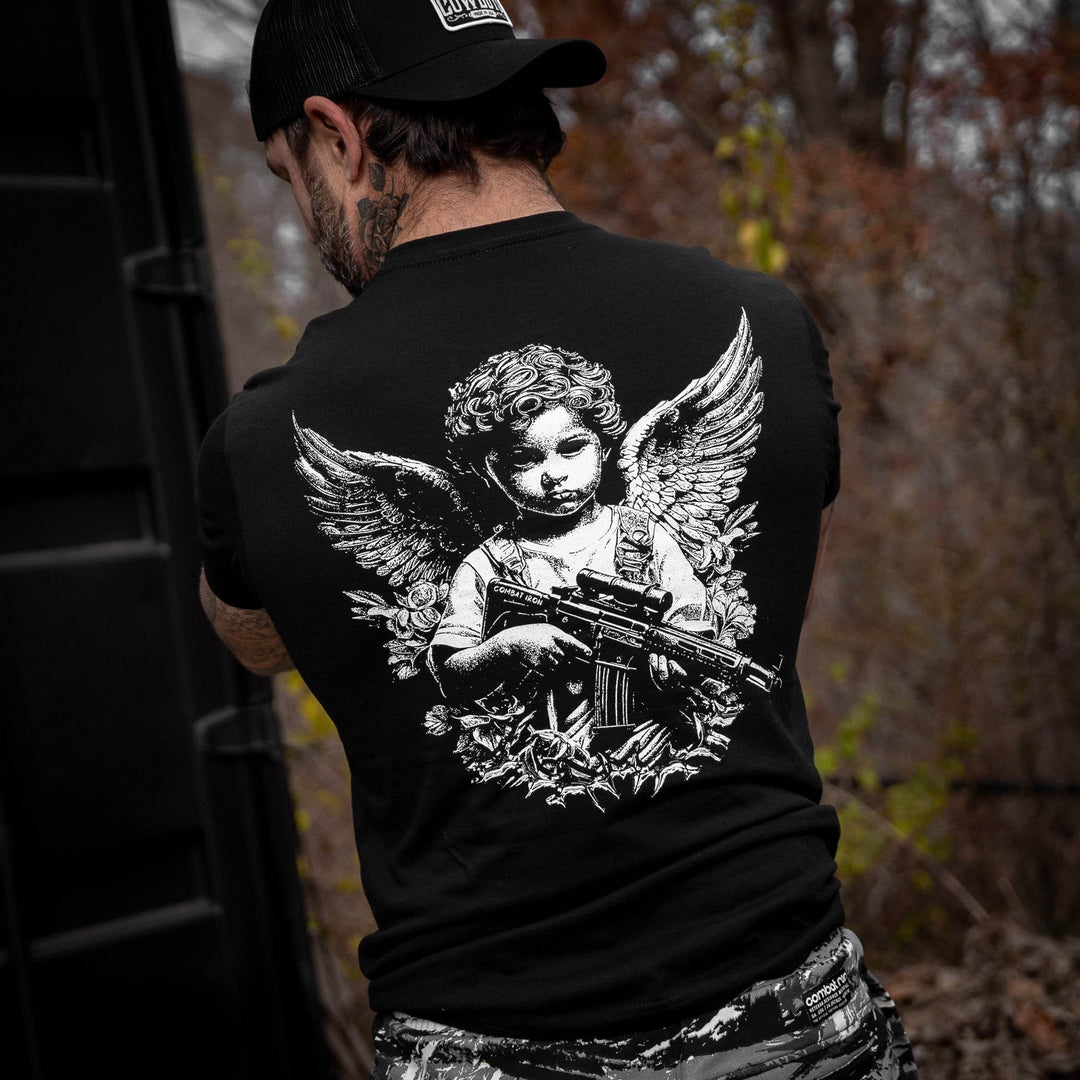 The Armed Guardian Angel Men's T-Shirt - One Revolver Surfboards