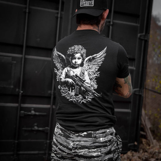 The Armed Guardian Angel Men's T-Shirt - One Revolver Surfboards