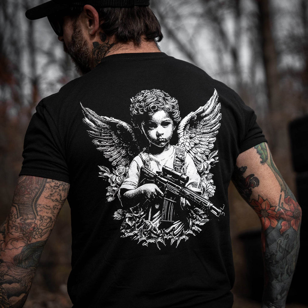 The Armed Guardian Angel Men's T-Shirt - One Revolver Surfboards