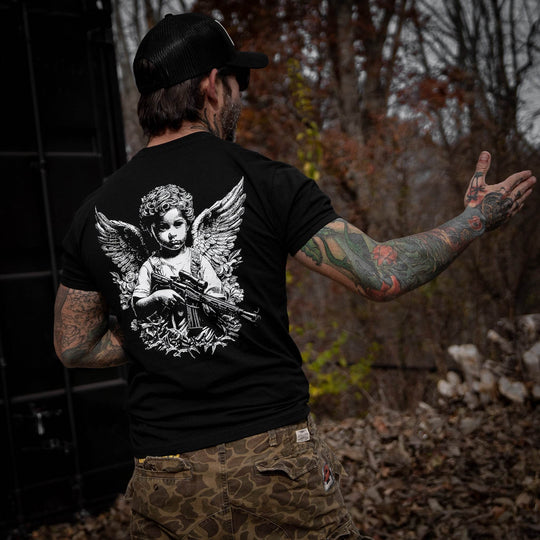 The Armed Guardian Angel Men's T-Shirt - One Revolver Surfboards