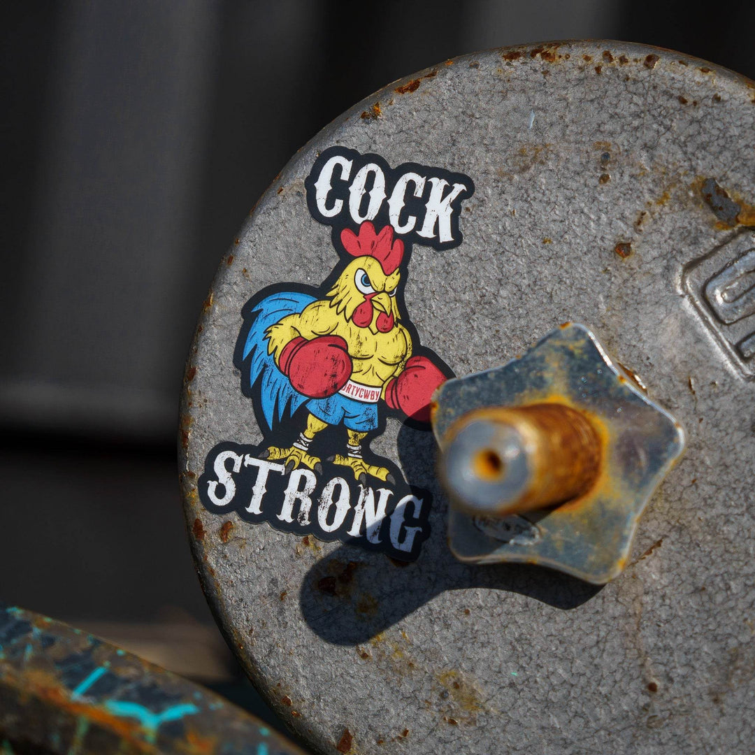 Cock Strong Boxing Chicken Decal Sticker - DECAL - One Revolver Surfboards