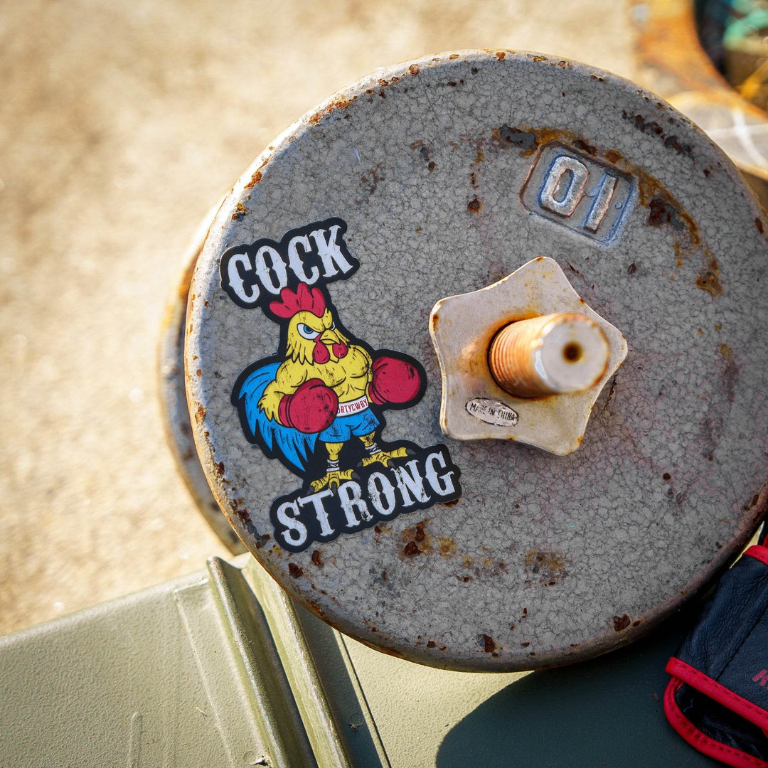 Cock Strong Boxing Chicken Decal Sticker - DECAL - One Revolver Surfboards
