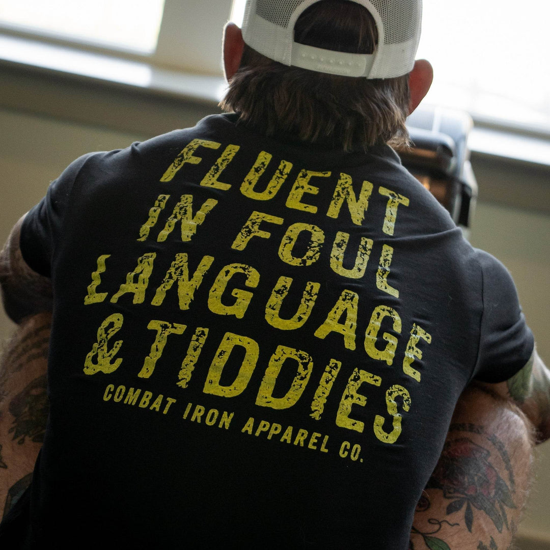 Fluent In Foul Language and Tiddies Men's T-Shirt - One Revolver Surfboards