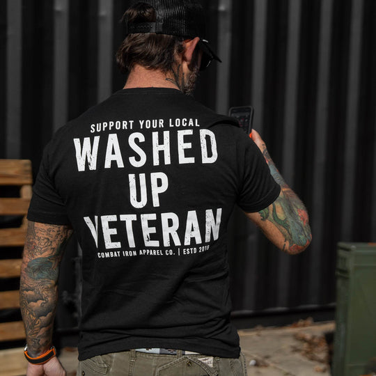 Washed Up Veteran Men's T-Shirt - One Revolver Surfboards