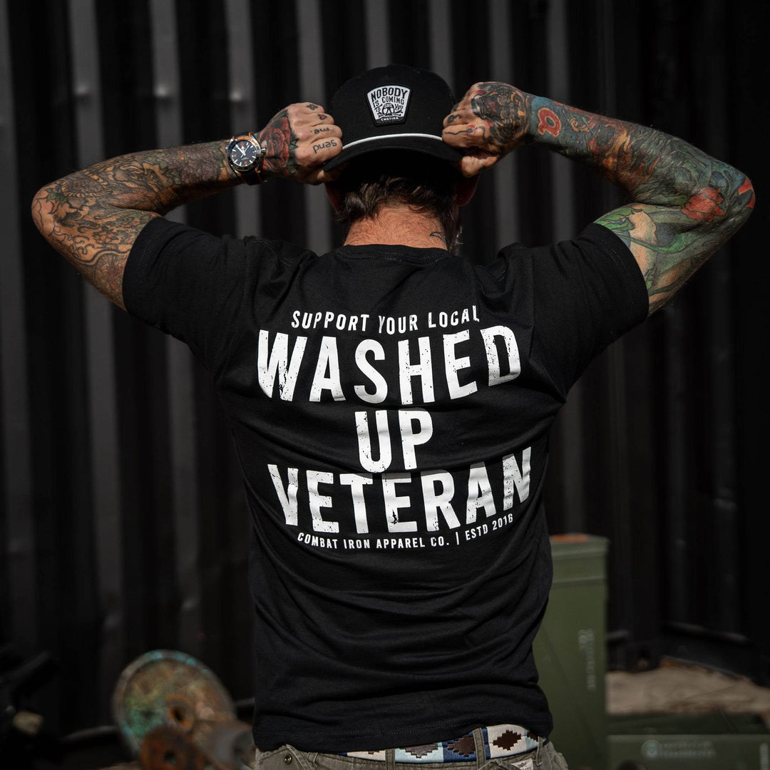 Washed Up Veteran Men's T-Shirt - One Revolver Surfboards