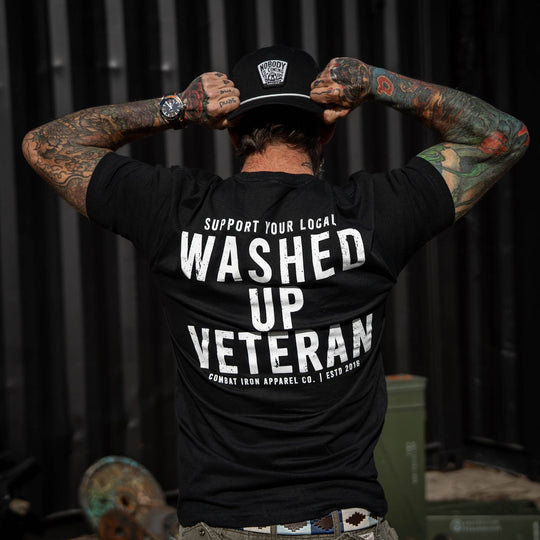 Washed Up Veteran Men's T-Shirt - One Revolver Surfboards
