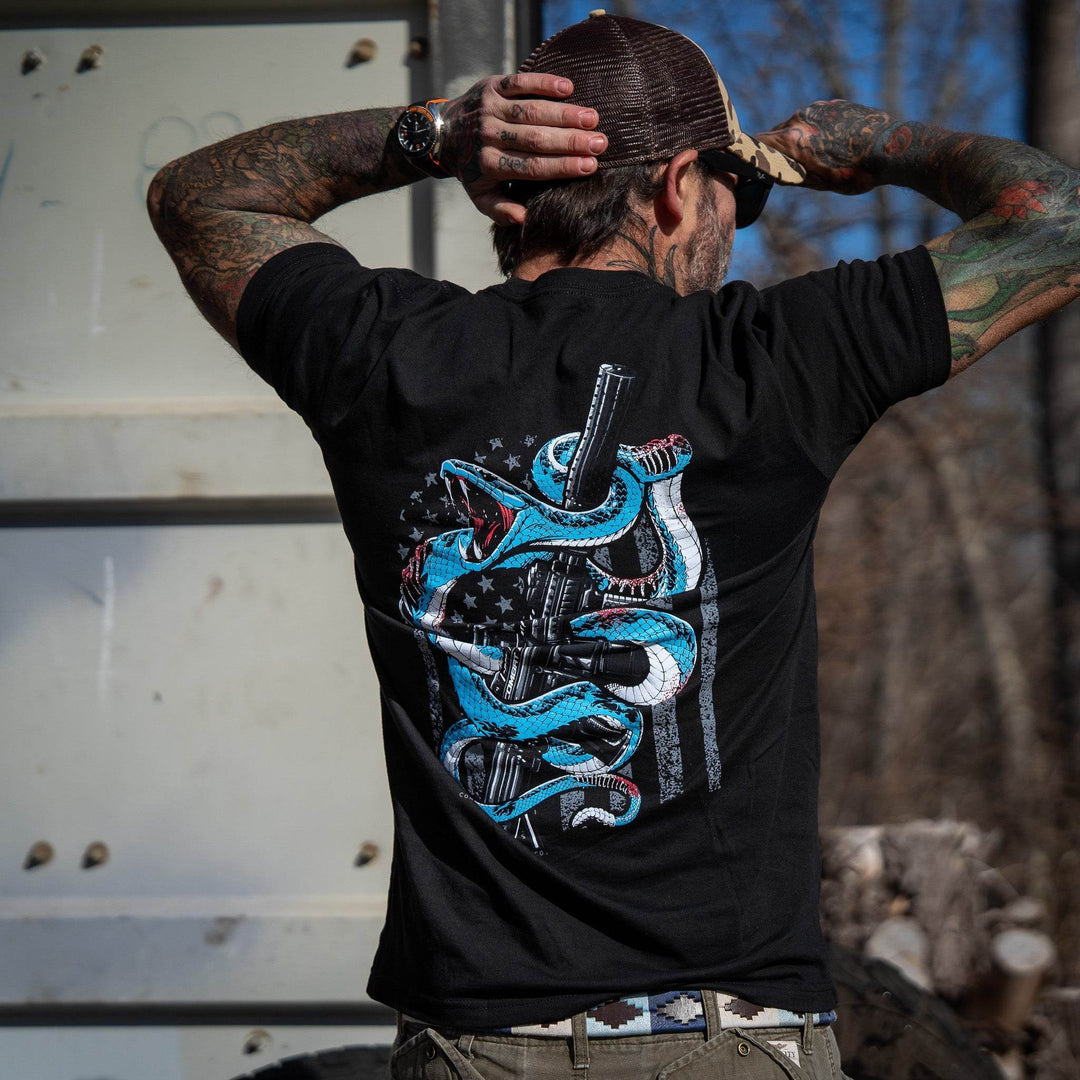 Subdued US Flag SBR Men's T-Shirt - One Revolver Surfboards
