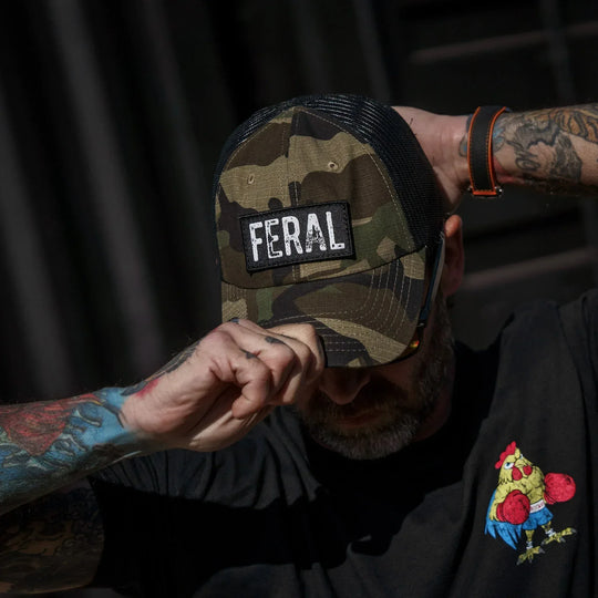 One Revolver Surfboards - Feral Patch RipStop Tactical Mesh Snapback Hat HEADWEAR