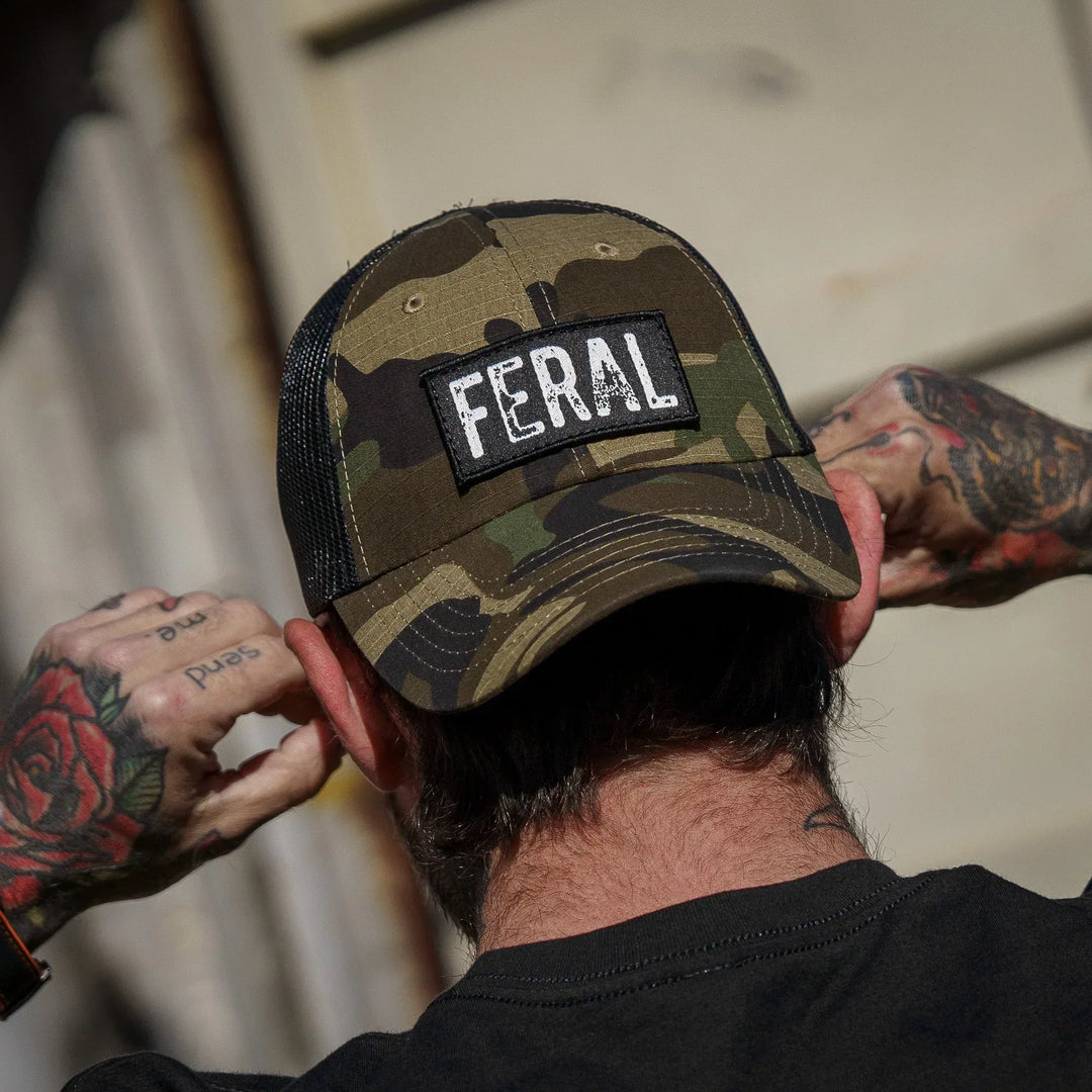 One Revolver Surfboards - Feral Patch RipStop Tactical Mesh Snapback Hat HEADWEAR