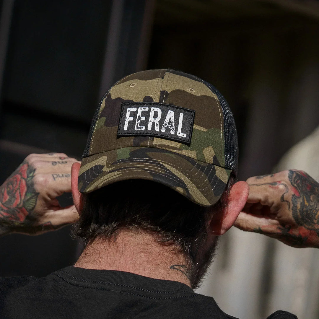 One Revolver Surfboards - Feral Patch RipStop Tactical Mesh Snapback Hat HEADWEAR
