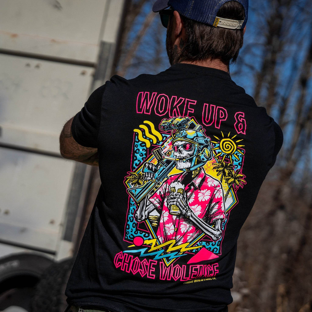 Woke Up & Chose Violence Men's T-Shirt - One Revolver Surfboards