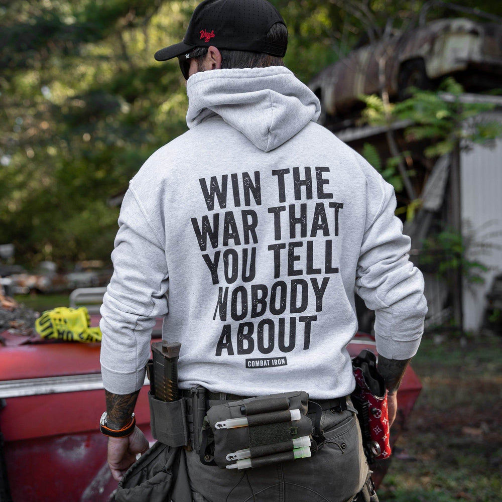 Win The War You Tell Nobody About Fleece Lined Hoodie - GRAPHIC HOODIE - One Revolver Surfboards