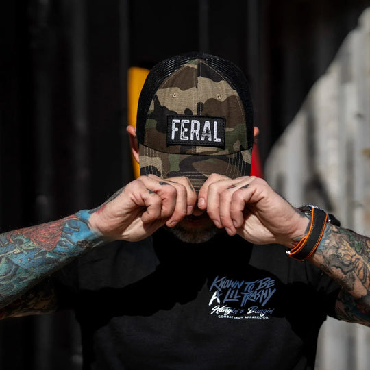 One Revolver Surfboards - Feral Patch RipStop Tactical Mesh Snapback Hat HEADWEAR