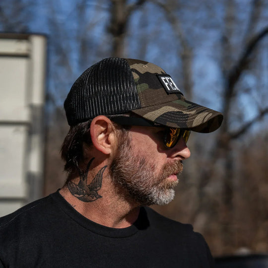 One Revolver Surfboards - Feral Patch RipStop Tactical Mesh Snapback Hat HEADWEAR