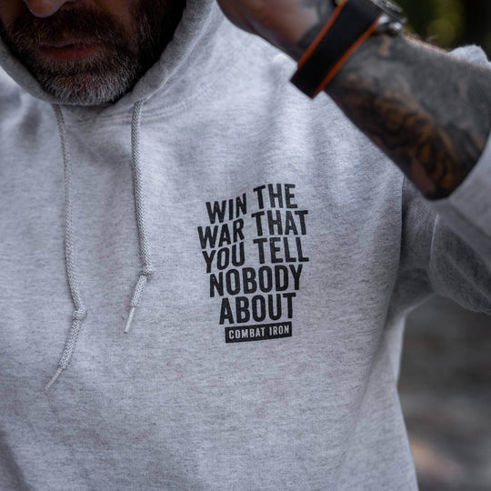 Win The War You Tell Nobody About Fleece Lined Hoodie - One Revolver Surfboards