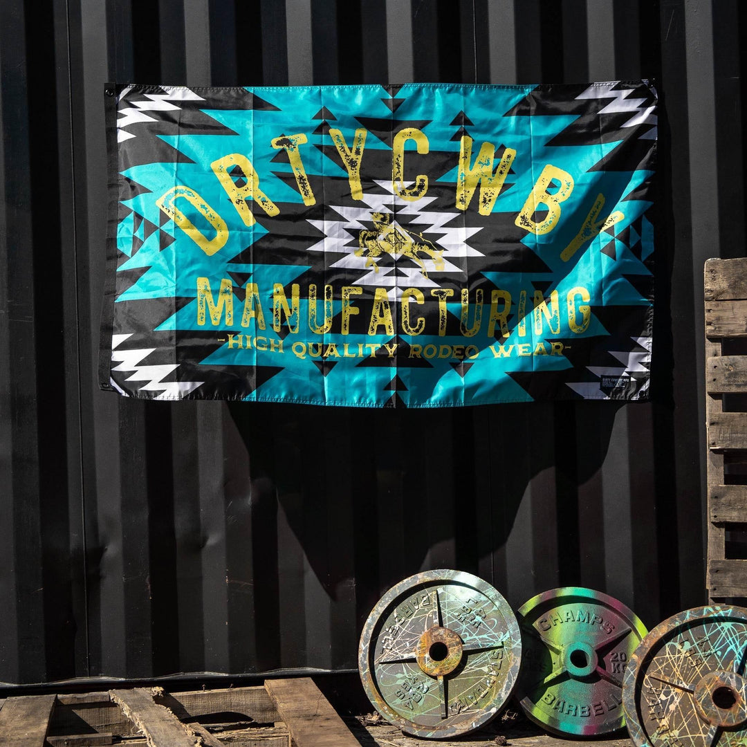 One Revolver Surfboards - Aztec Dirty Cowboy Branded 3' X 5' Flag FLAG | BANNER