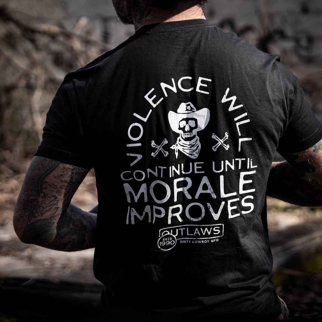 Violence Will Continue Until Morale Improves Men's T-Shirt - One Revolver Surfboards