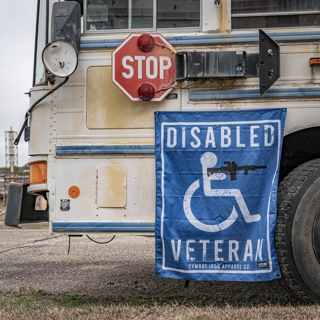 Disabled Veteran Sign 3'x3' Flag - One Revolver Surfboards