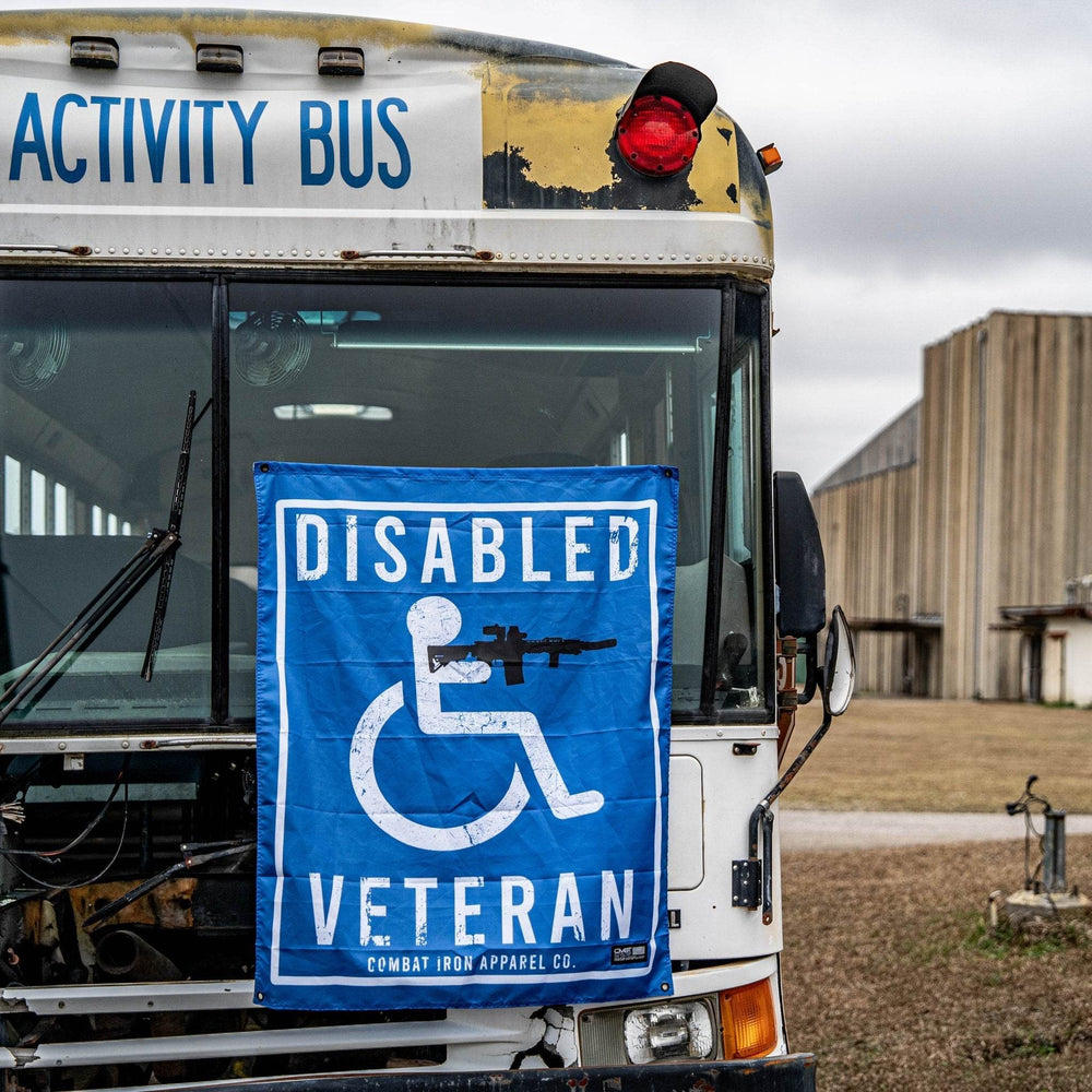 Disabled Veteran Sign 3'x3' Flag - FLAG | BANNER - One Revolver Surfboards