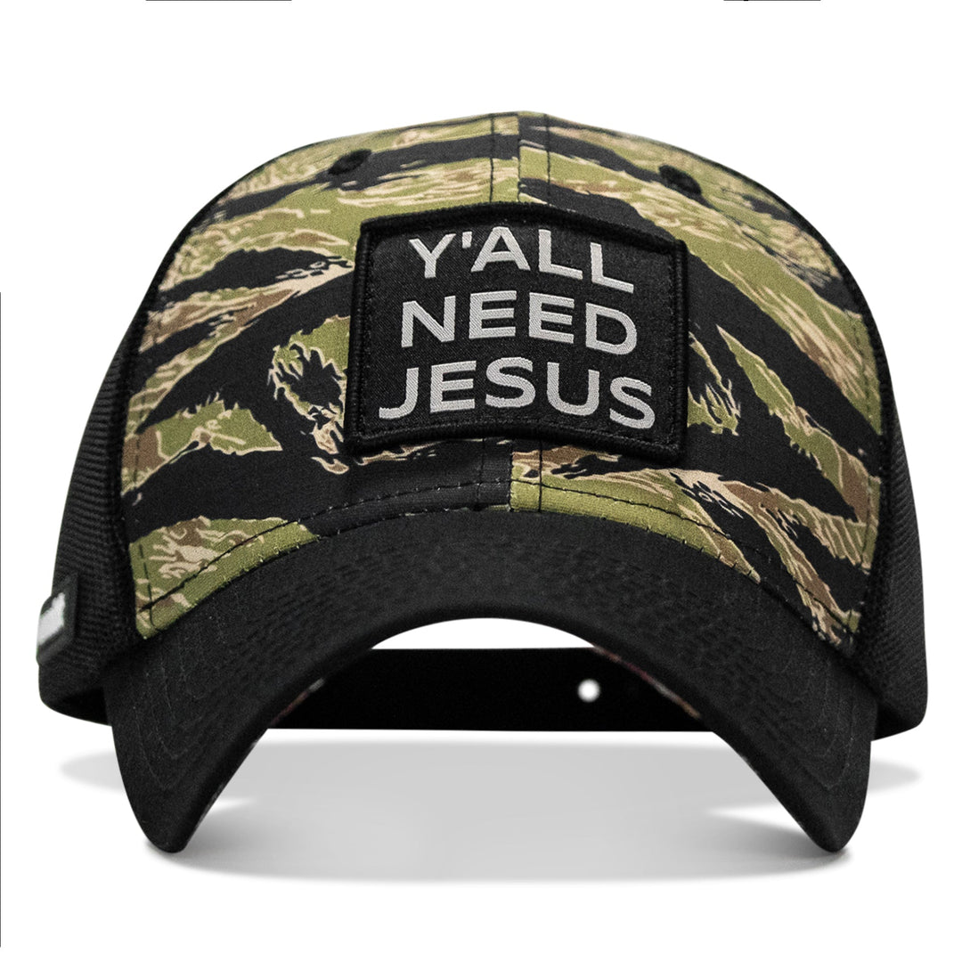 One Revolver Surfboards - Y'all Need Jesus Patch Original Ripstop Snapback Hat HEADWEAR