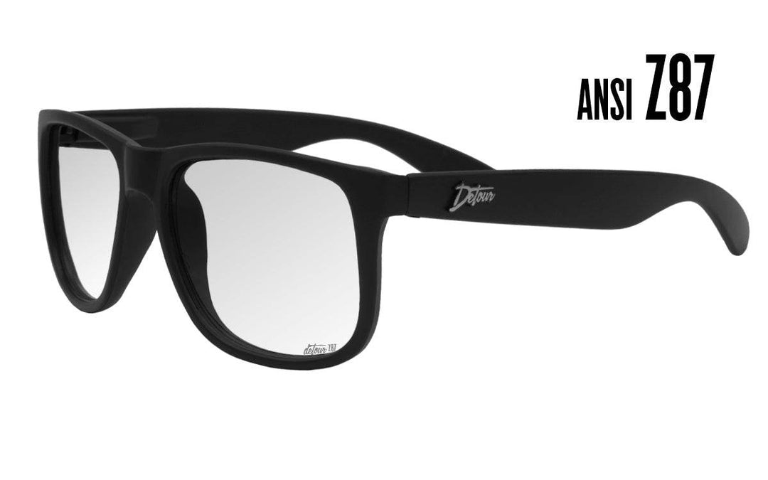 Eminence - Matte Black - Clear Lens - ANSI Z87 - One Revolver Surfboards