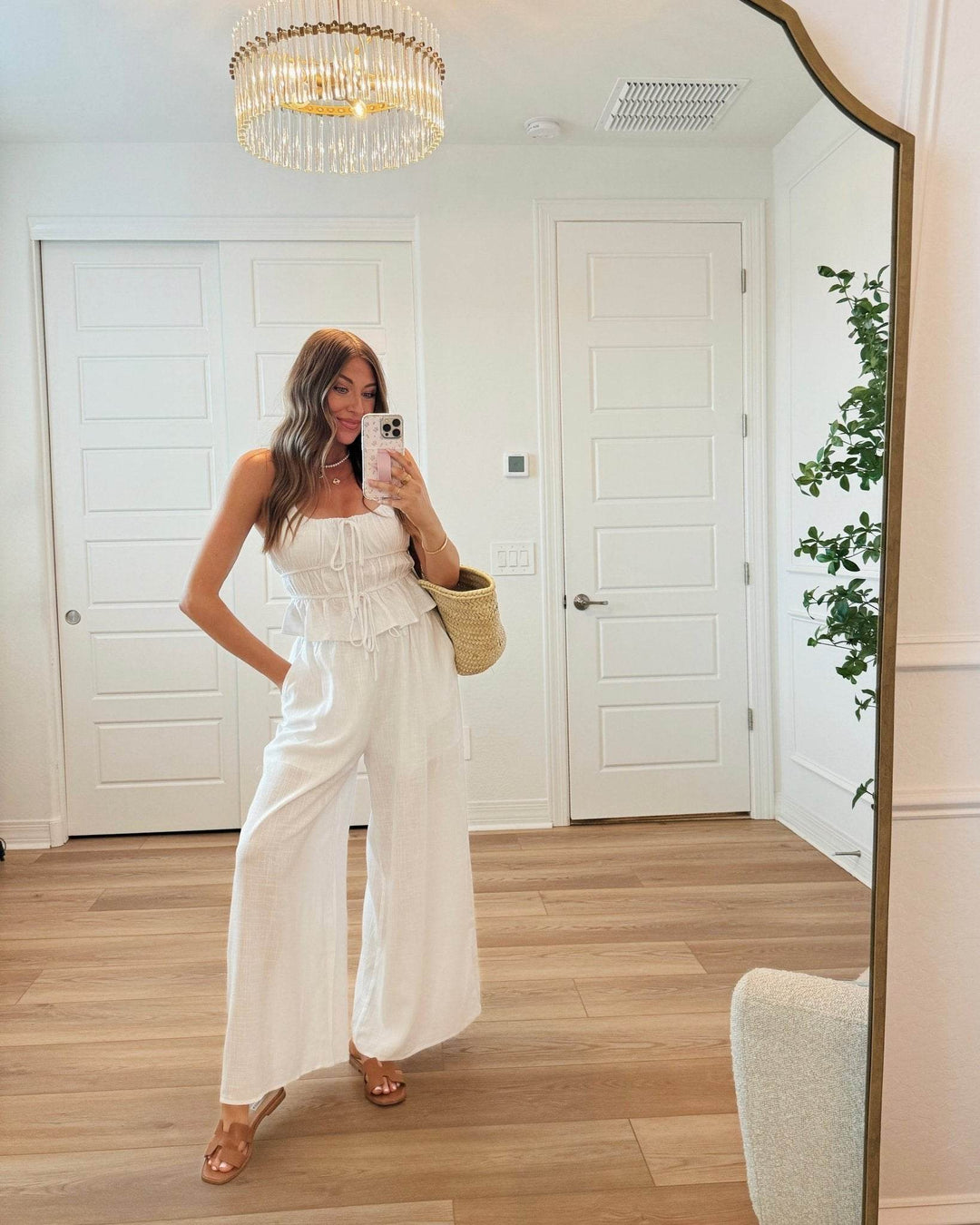 Abigail White Linen Cami and Pant Set - FINAL SALE - One Revolver Surfboards