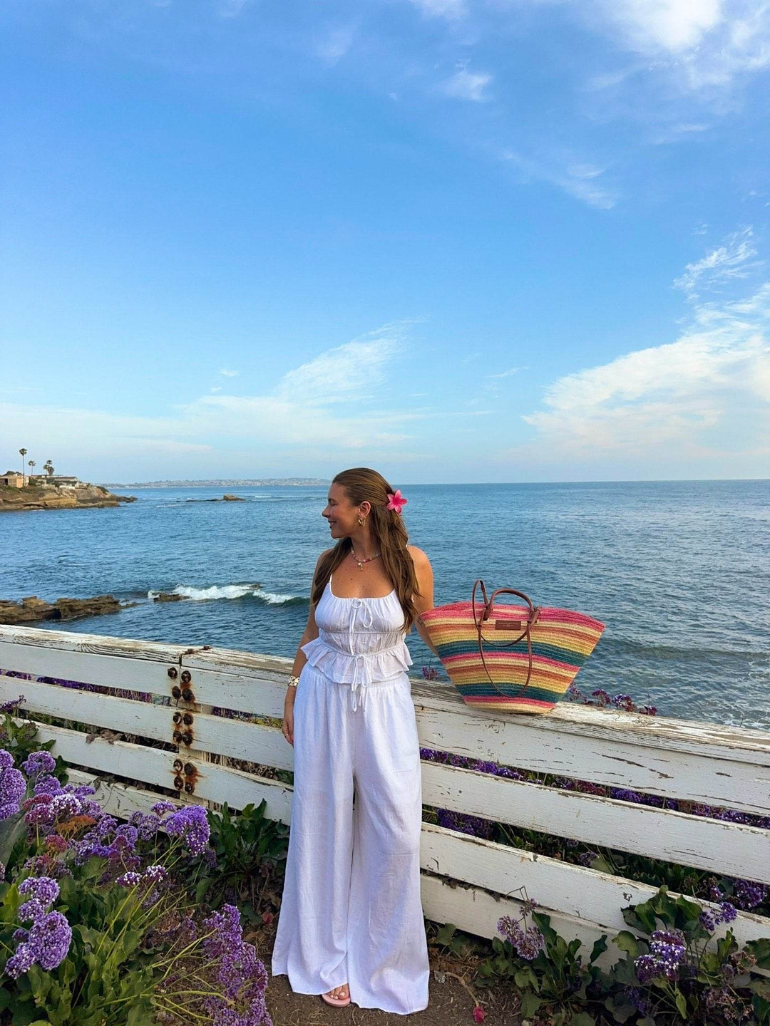 Abigail White Linen Cami and Pant Set - FINAL SALE - One Revolver Surfboards