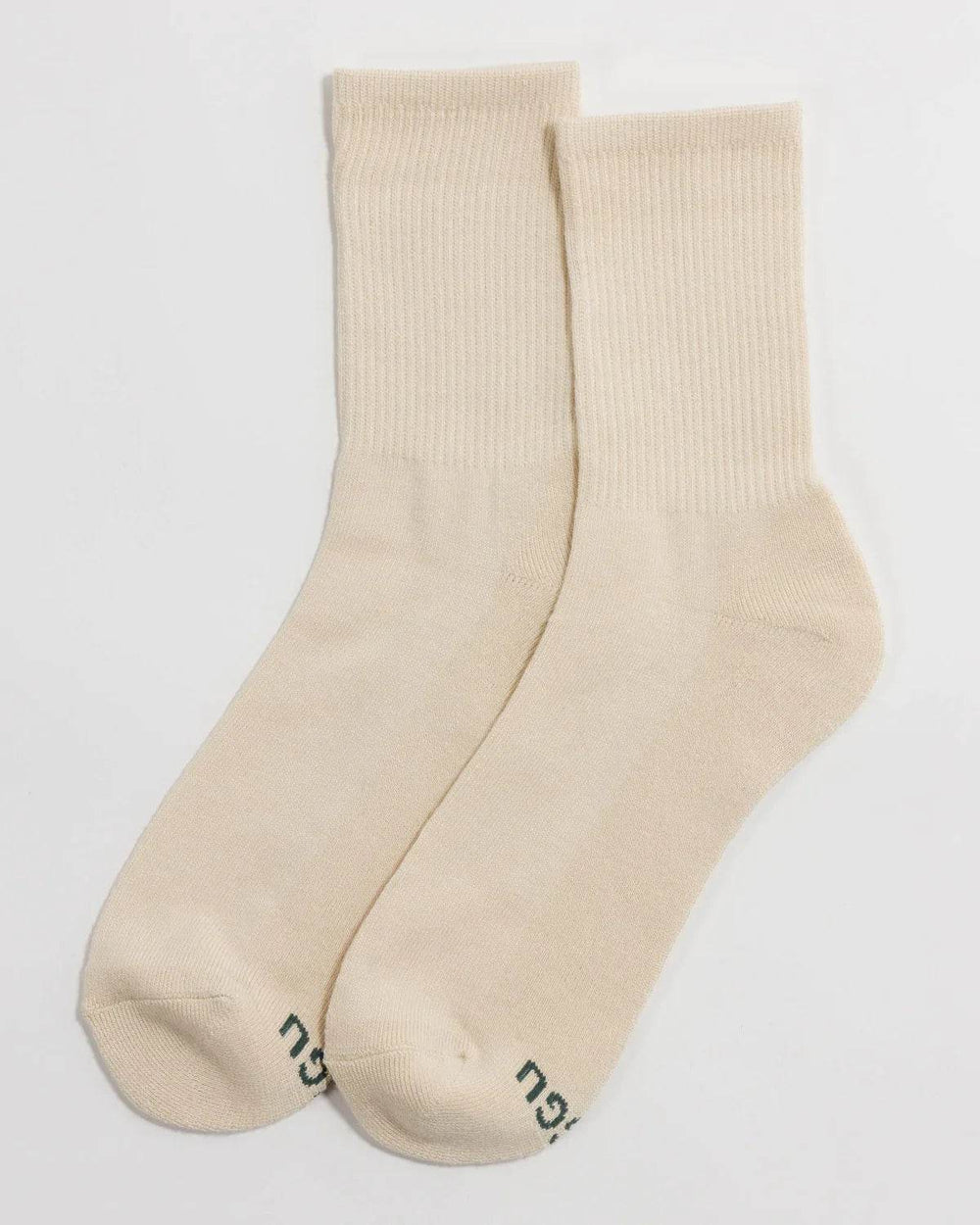 Baggu Ribbed Sock - Ecru Small - One Revolver Surfboards