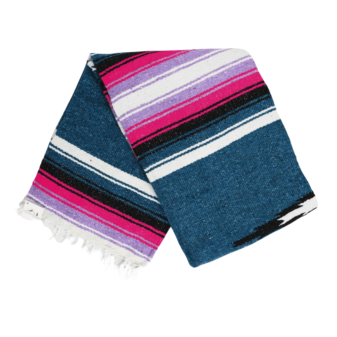 Aegean Blue & Pink Baja Diamond Blanket - One Revolver Surfboards