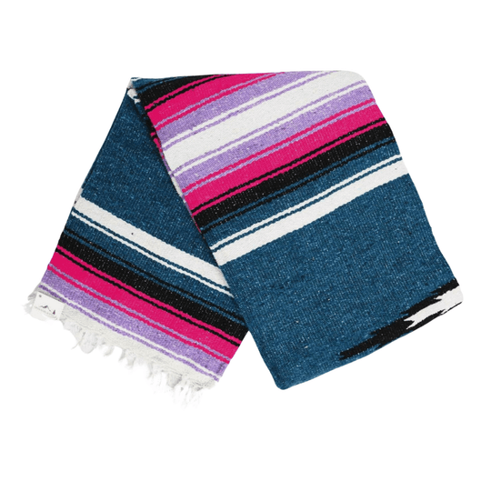 Aegean Blue & Pink Baja Diamond Blanket - One Revolver Surfboards