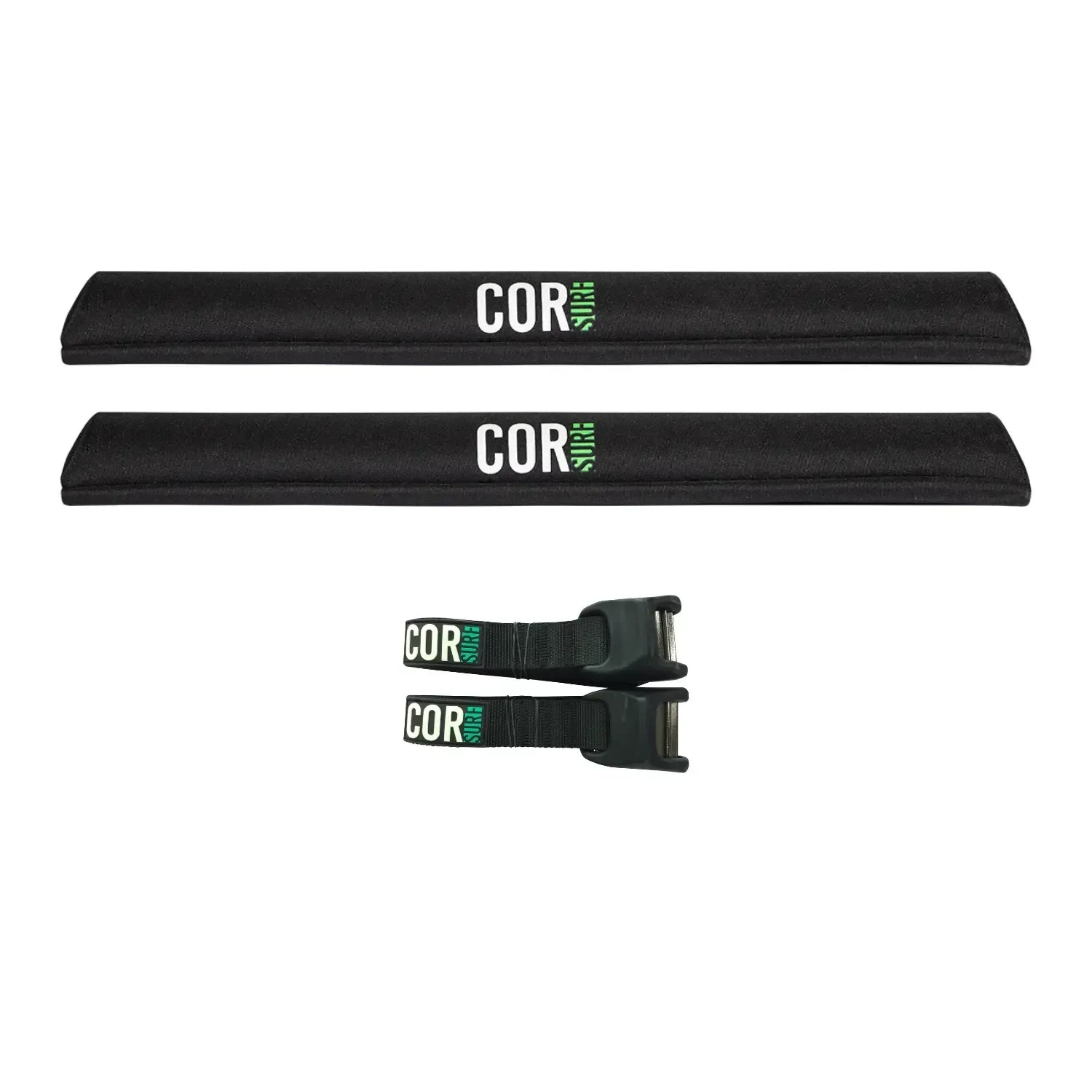 One Revolver Surfboards - Aero Roof Rack Pad with 10' Scratch-Resistant Tie Downs(Wide Aero Bars) Surf Racks
