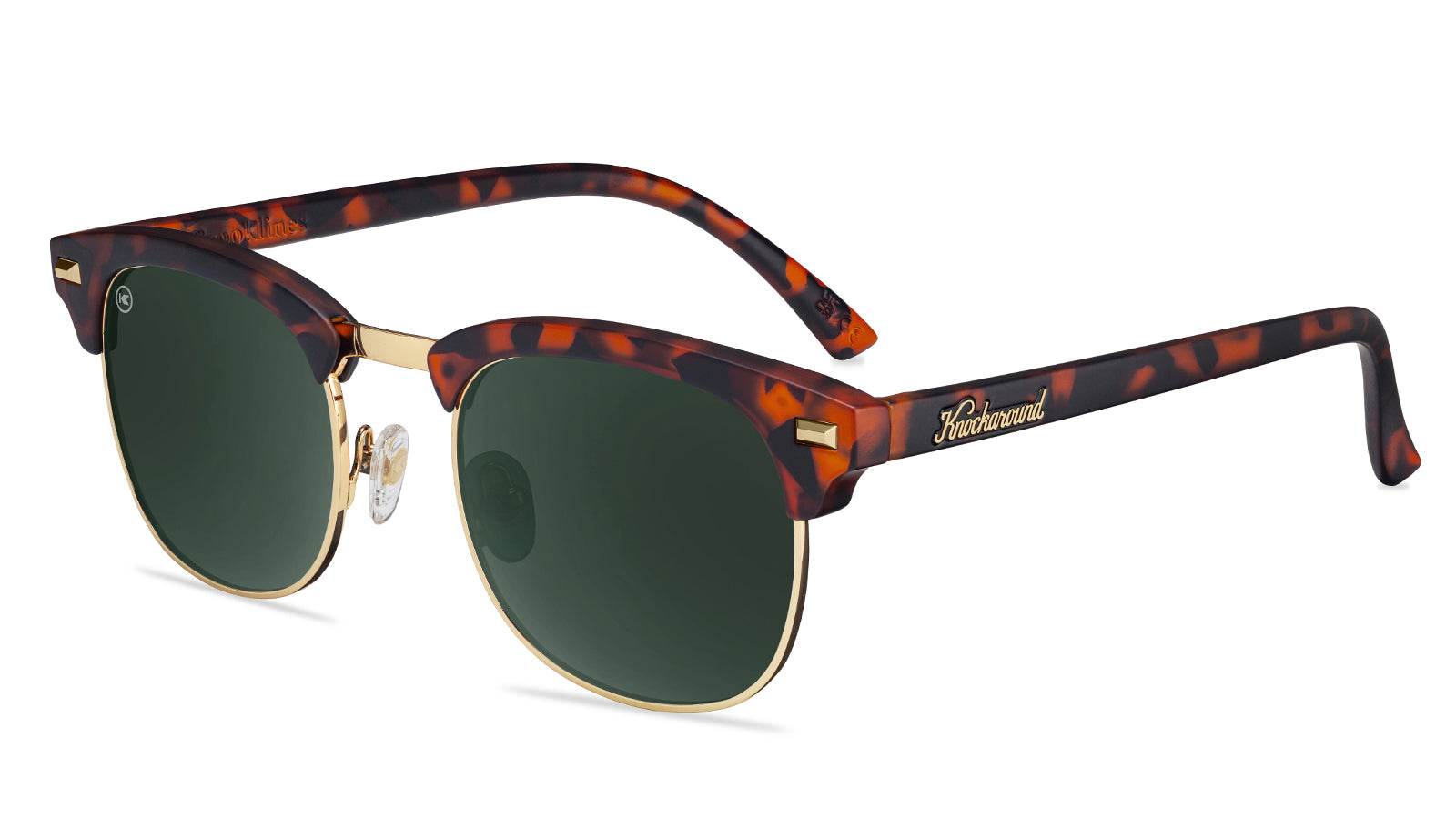 Matte Tortoise Shell & Gold Brooklines - One Revolver Surfboards