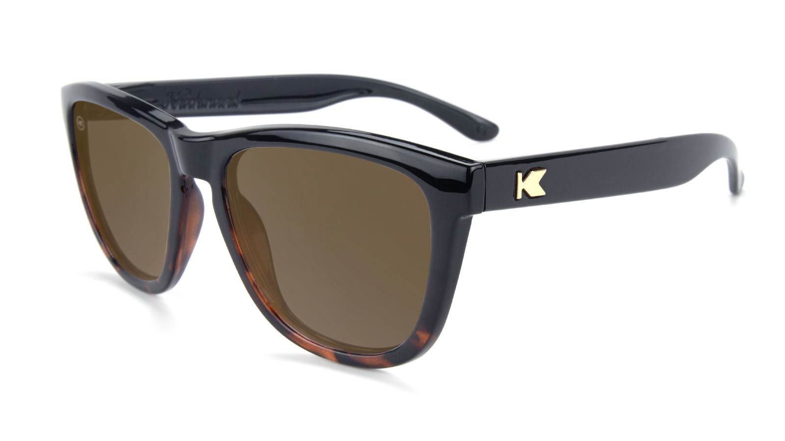 Glossy Black and Tortoise Shell Fade / Amber Premiums - One Revolver Surfboards