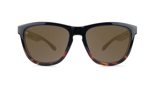 Glossy Black and Tortoise Shell Fade / Amber Premiums - One Revolver Surfboards