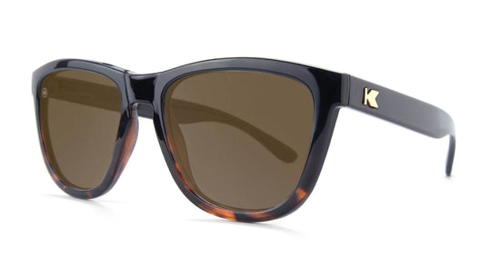Glossy Black and Tortoise Shell Fade / Amber Premiums - One Revolver Surfboards
