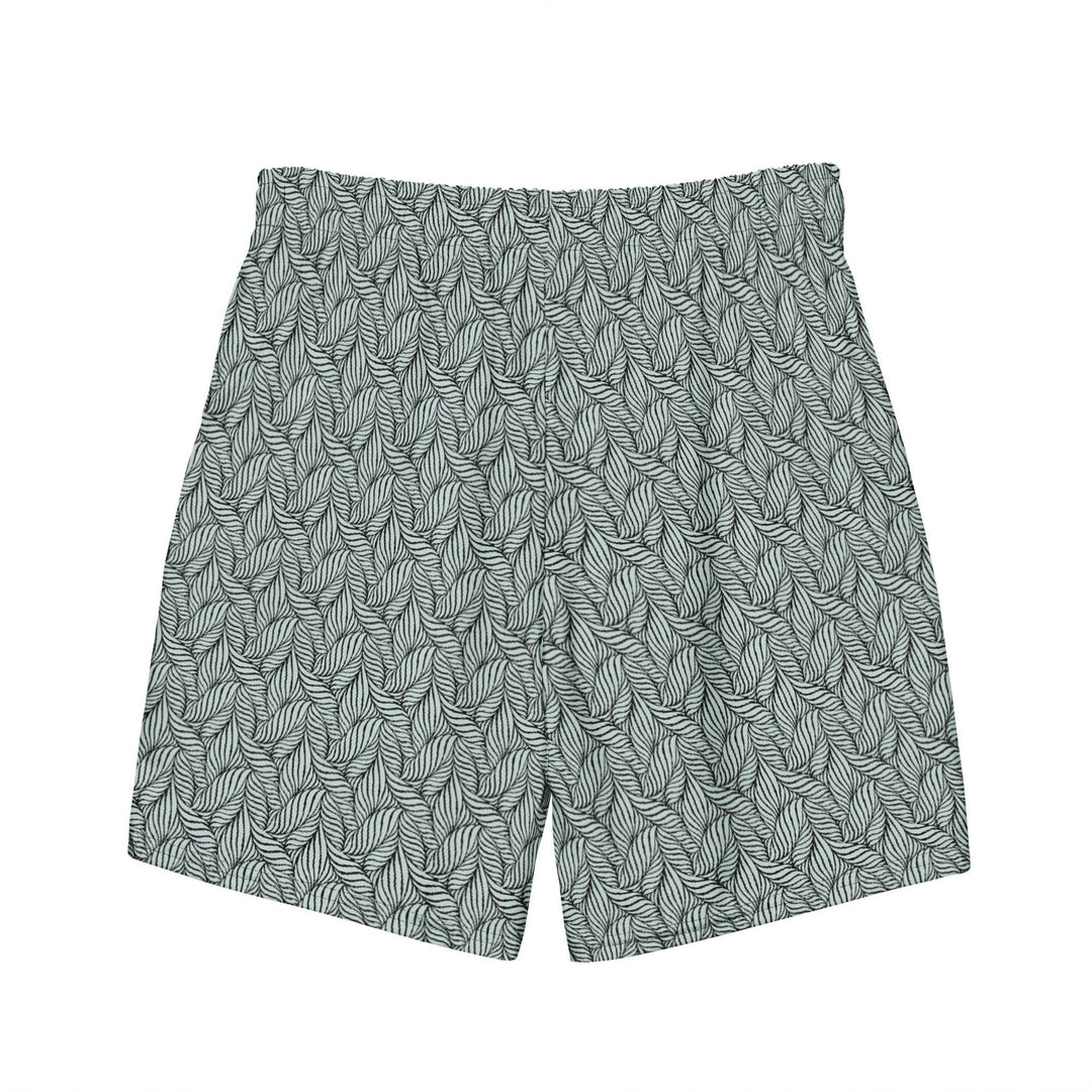 Men's Eco Grey Palm Swim Trunks - One Revolver Surfboards