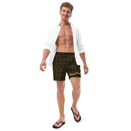 Men's Eco Sea of Gold Riches Swim Trunks - One Revolver Surfboards