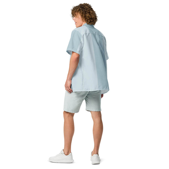 Mako Blue & Gray Button Down Camp Shirt - One Revolver Surfboards