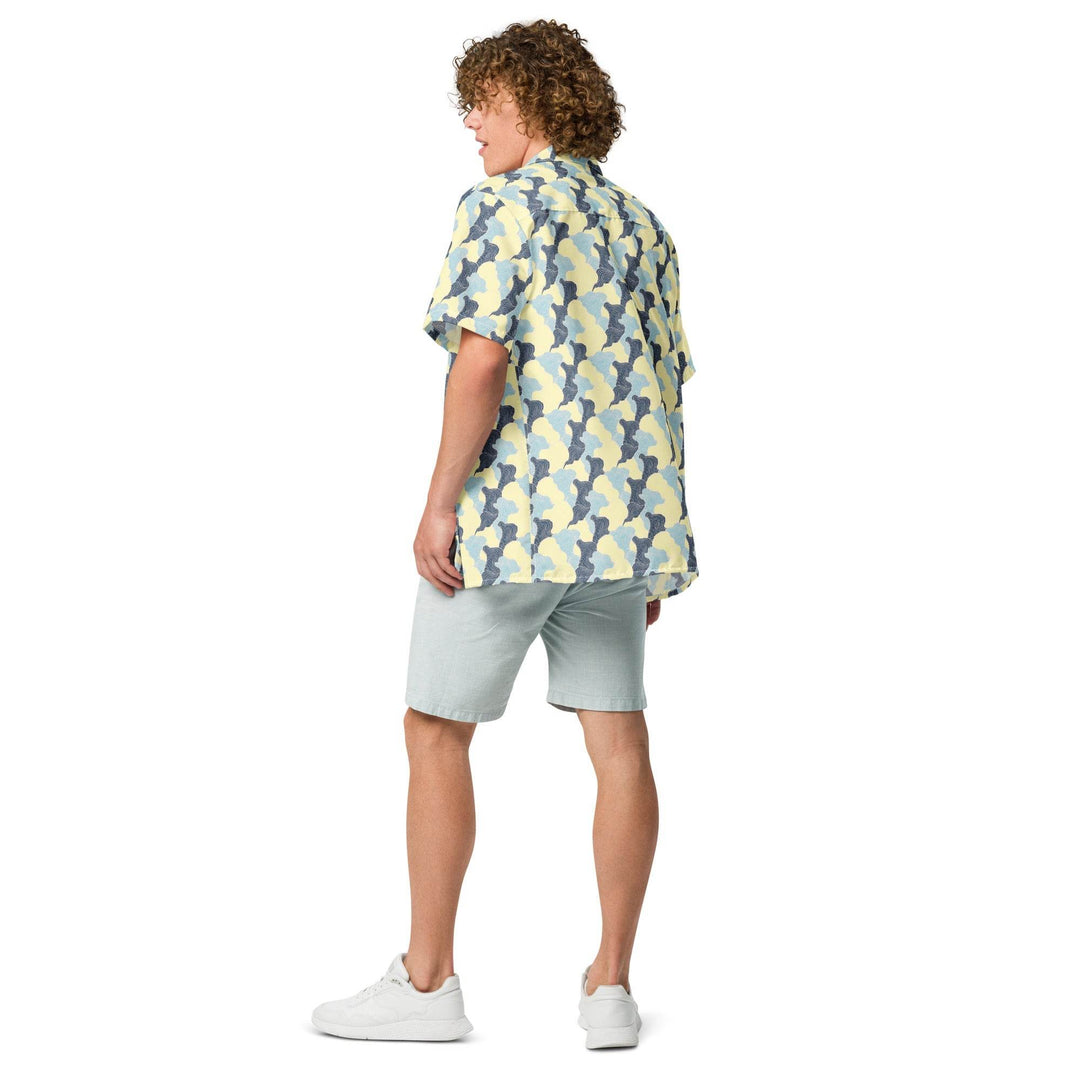 Tropical Swirl Button Down Hawaiian Shirt - One Revolver Surfboards