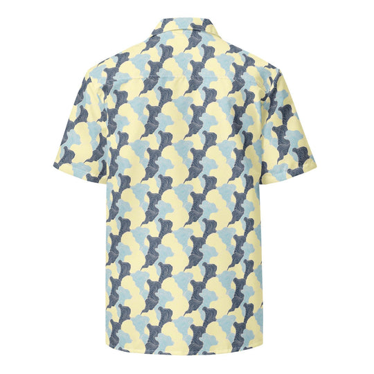 Tropical Swirl Button Down Hawaiian Shirt - One Revolver Surfboards