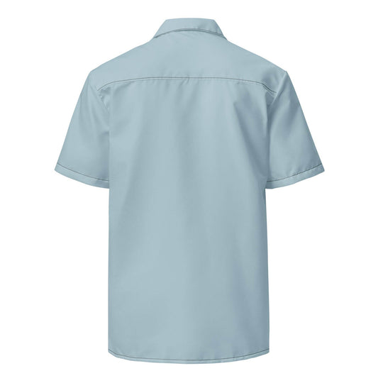 Labelless Shark Skin Blue Button Down Camp Shirt - One Revolver Surfboards
