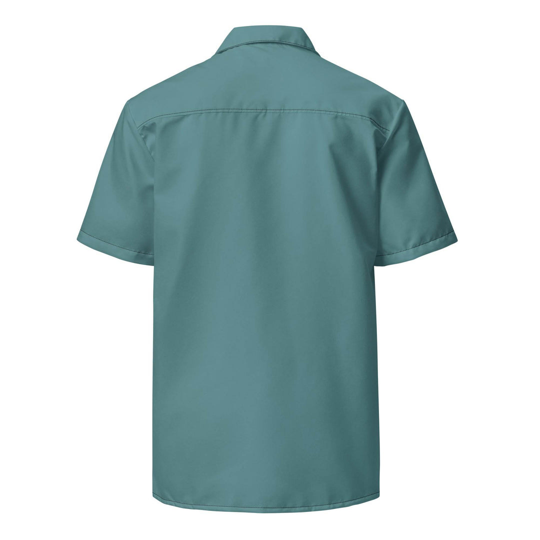 Labelless Ocean Green Button Down Camp Shirt - One Revolver Surfboards