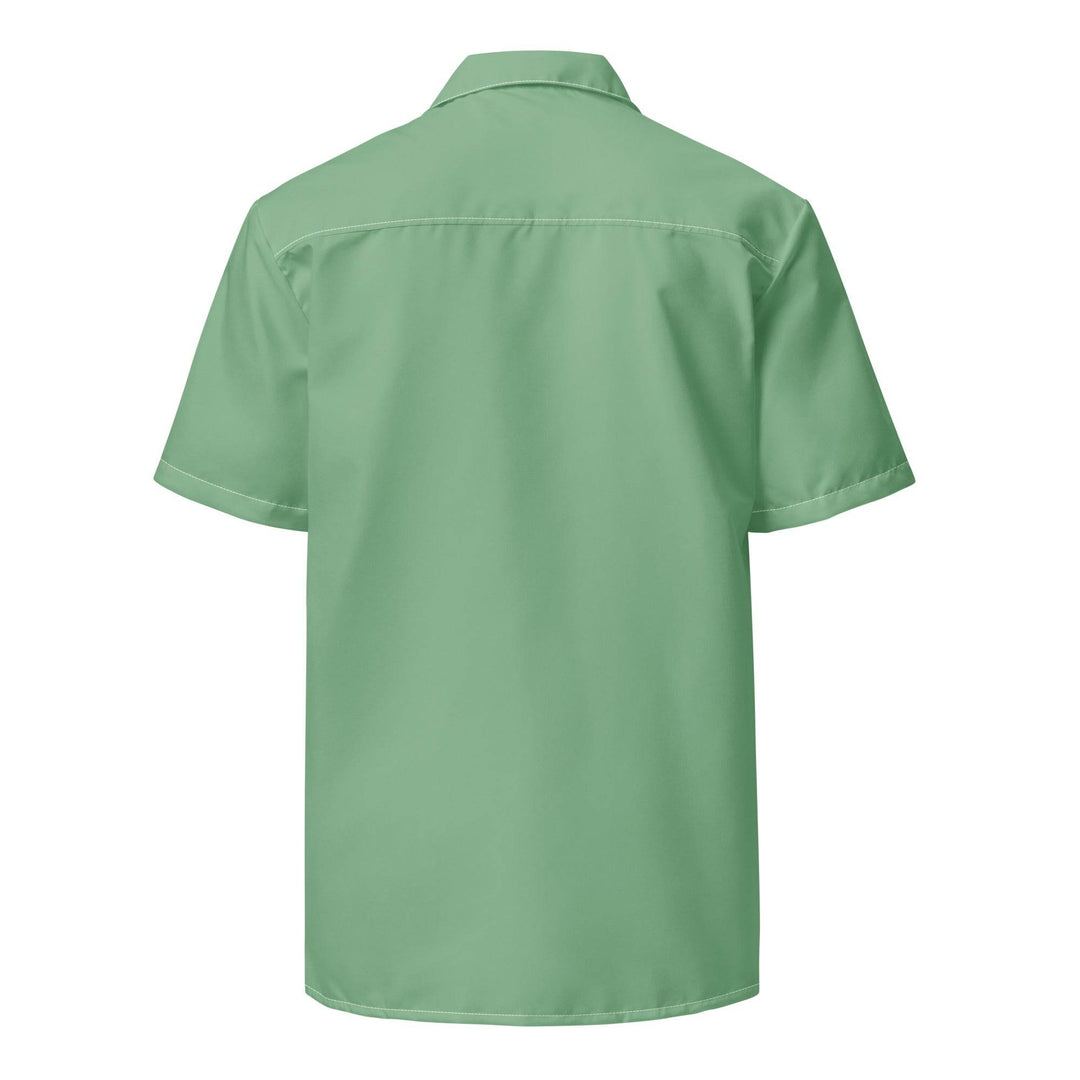 Labelless Palm Green Button Down Camp Shirt - One Revolver Surfboards