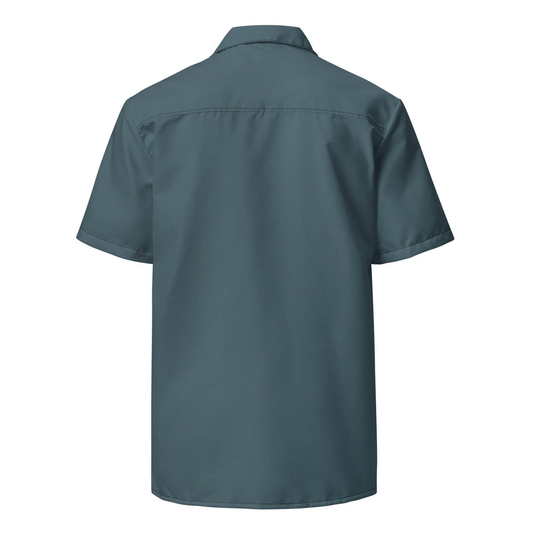 Labelless Stormy Squall Blue Button Down Camp Shirt - One Revolver Surfboards