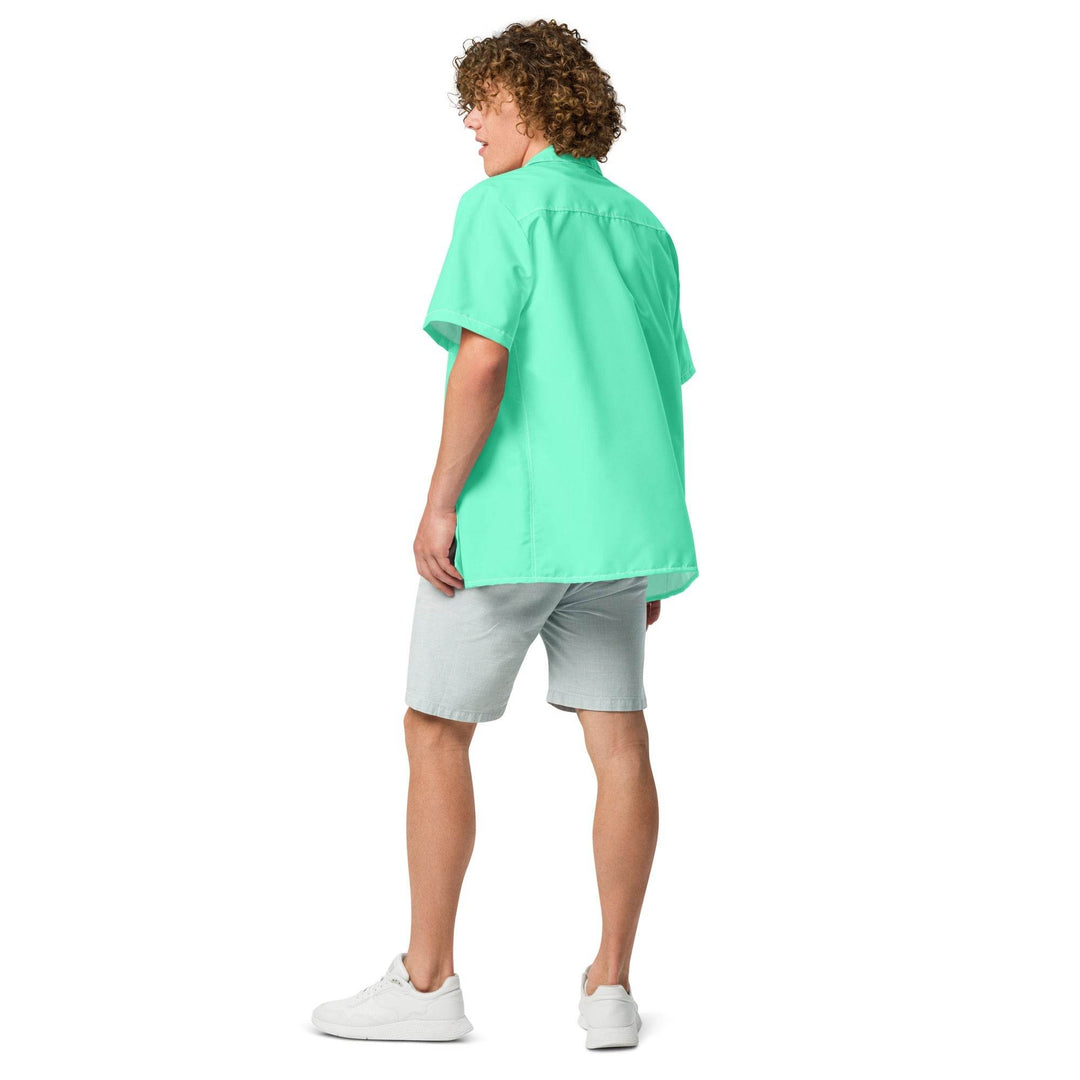 Labelless Aqua Sky Button Down Camp Shirt - One Revolver Surfboards