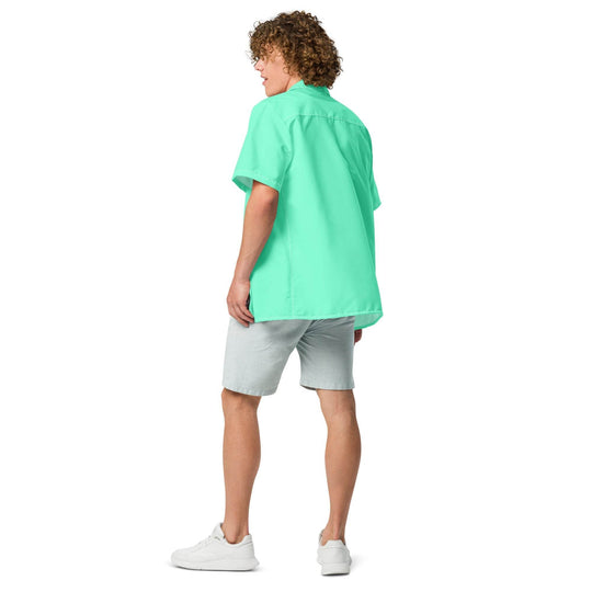 Labelless Aqua Sky Button Down Camp Shirt - One Revolver Surfboards